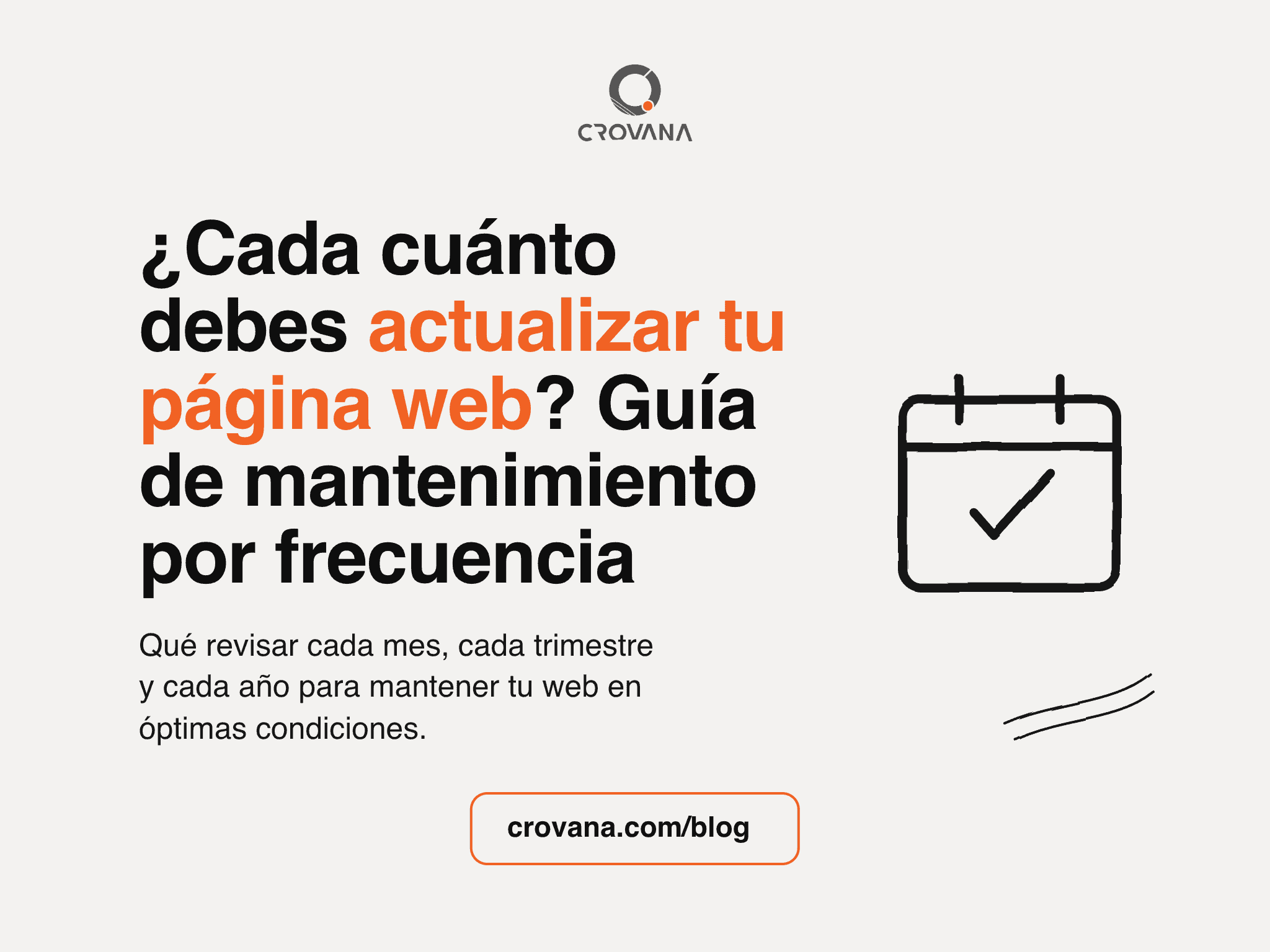 Cada cuánto actualizar tu página web