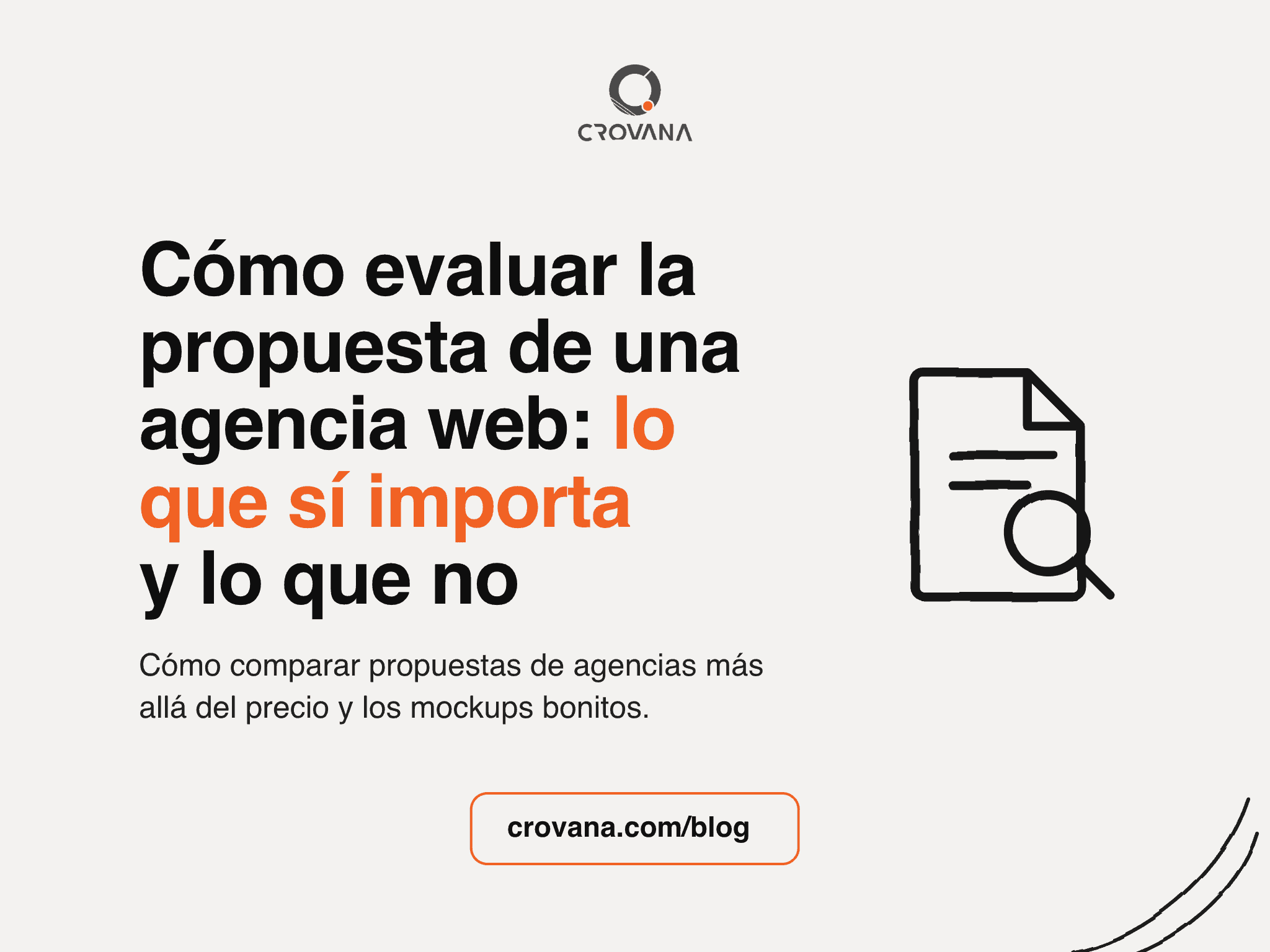 Cómo evaluar la propuesta de una agencia web
