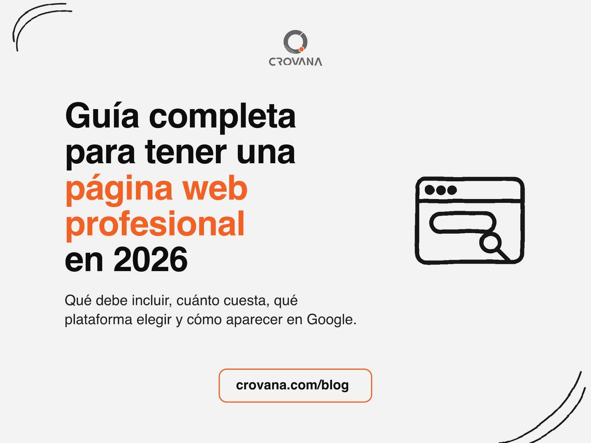 Guía completa para tener una página web profesional en 2026