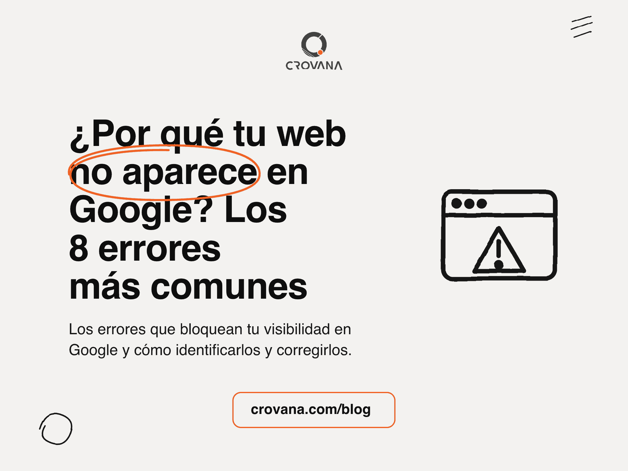 Por qué tu web no aparece en Google