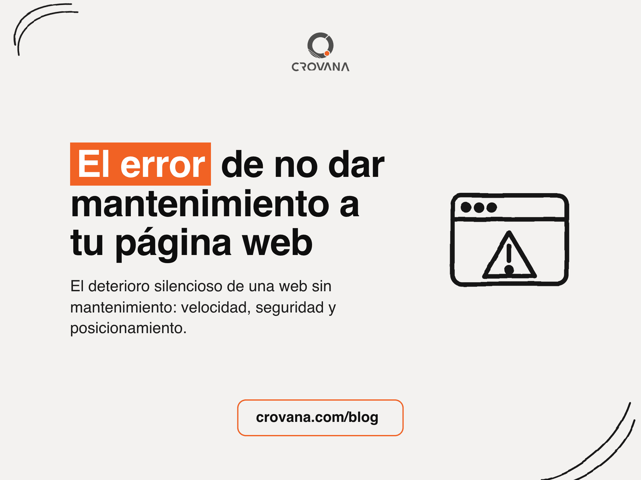 Qué le pasa a una página web sin mantenimiento