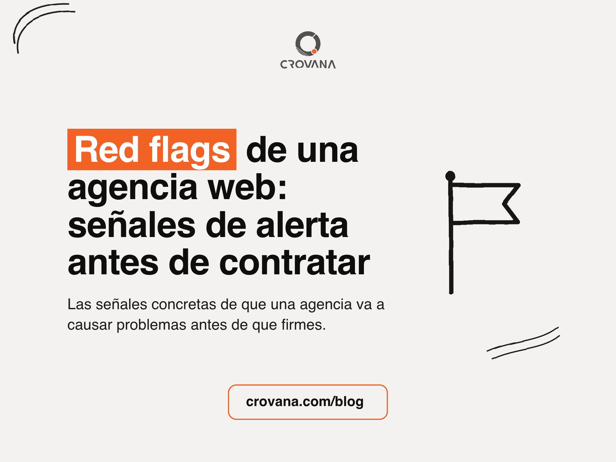 Red flags de una agencia web